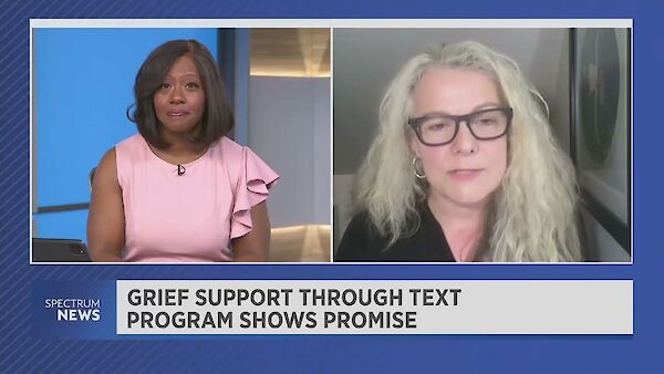 Spectrum News 1 - Popular texting program removes barriers and helps grievers feel less alone