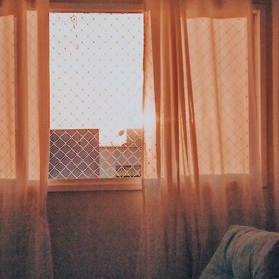 sunlight coming into an empty chair
