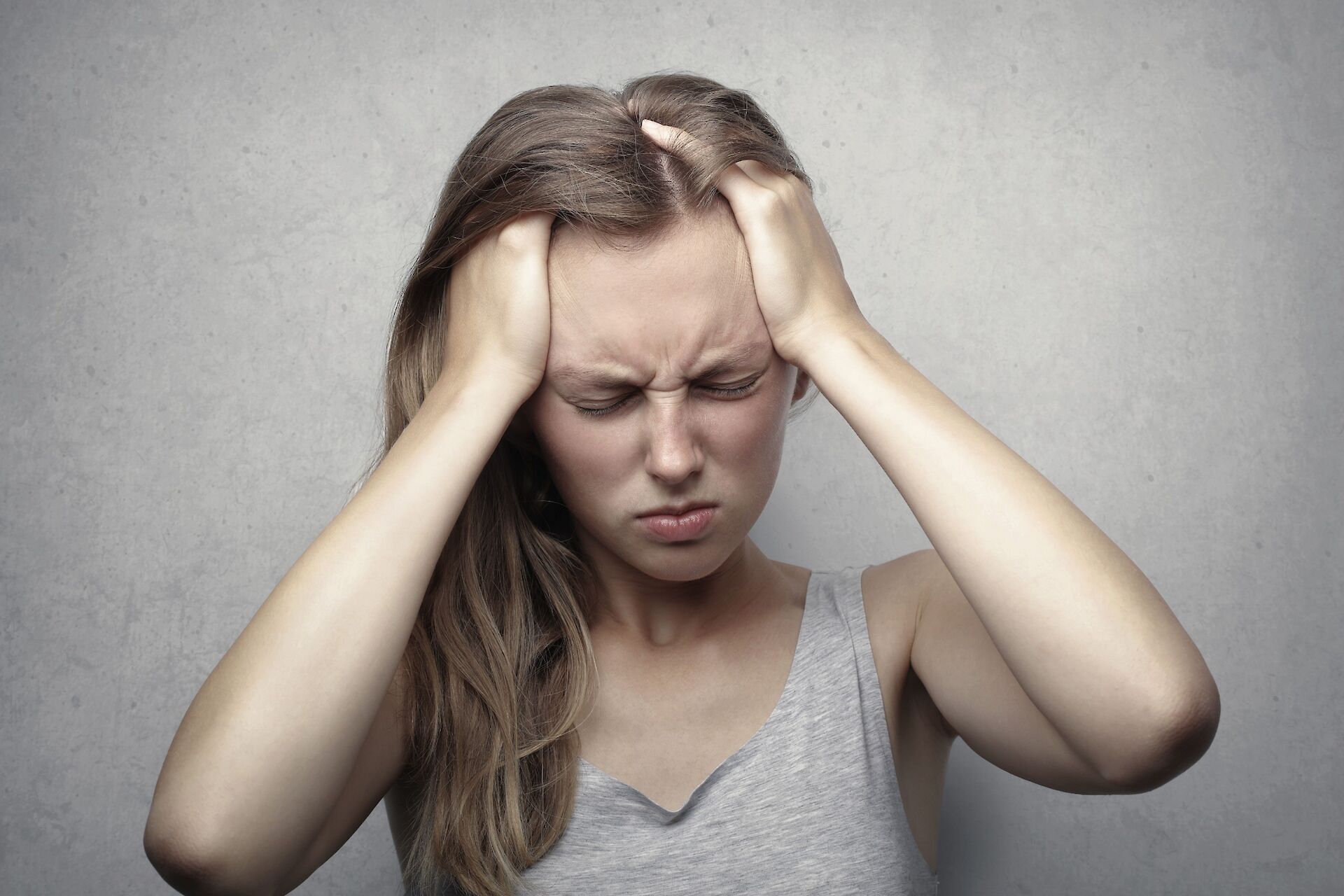 overwhelmed woman